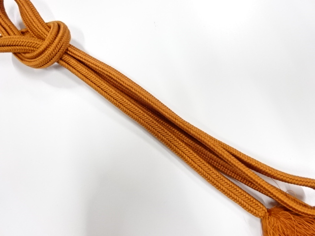 正絹　無形文化財　道明製　手組帯締め